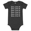 Infant Long Sleeve Pues, Fuck It  Bodysuit - thepfcollections 